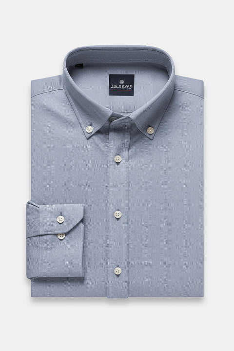 New Fit Shirt Oxford Medium Blue 100% Cotton