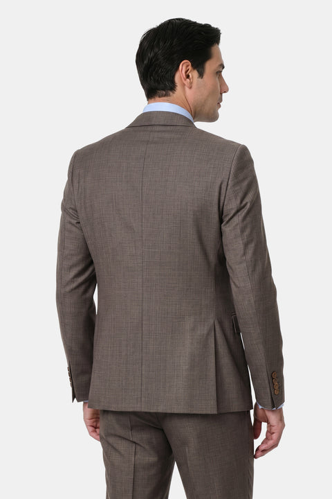 Slim Fit Suit Brown