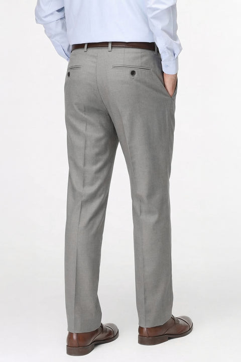 Regular Fit Classic Pants Light Gray
