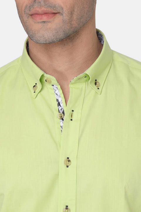 New Fit Shirt Oxford Yellow 100% Cotton