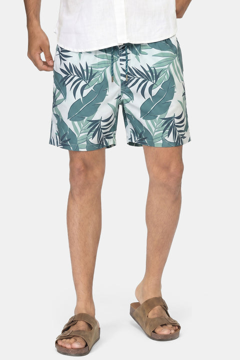 Regular Fit Swim Suit Green
