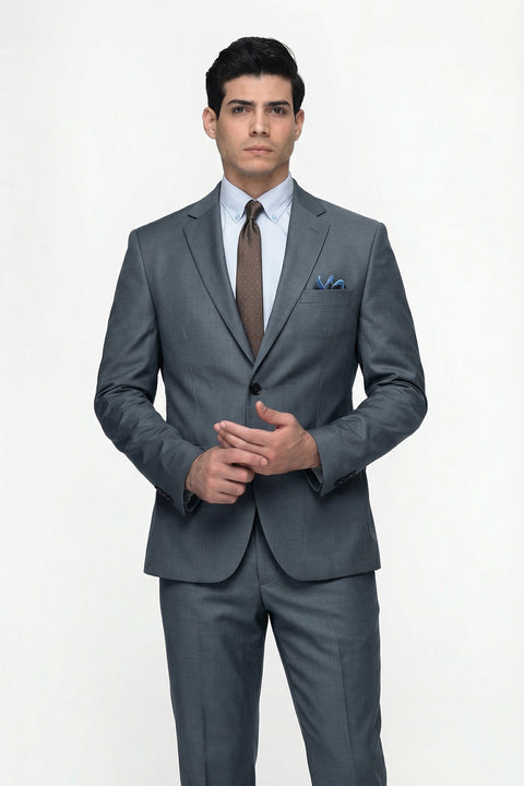 Regular Fit Suit Gray
