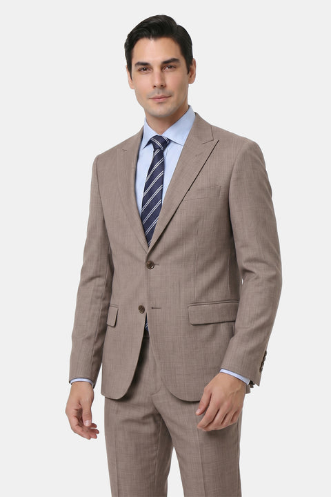 Slim Fit Suit Beige