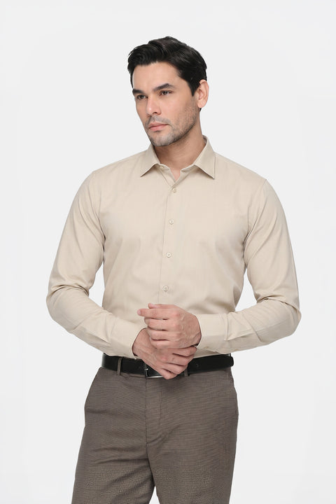 Classic Shirt Slim fit Beige