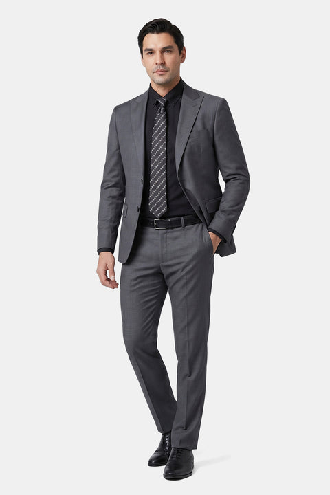 Slim Fit Suit Gray