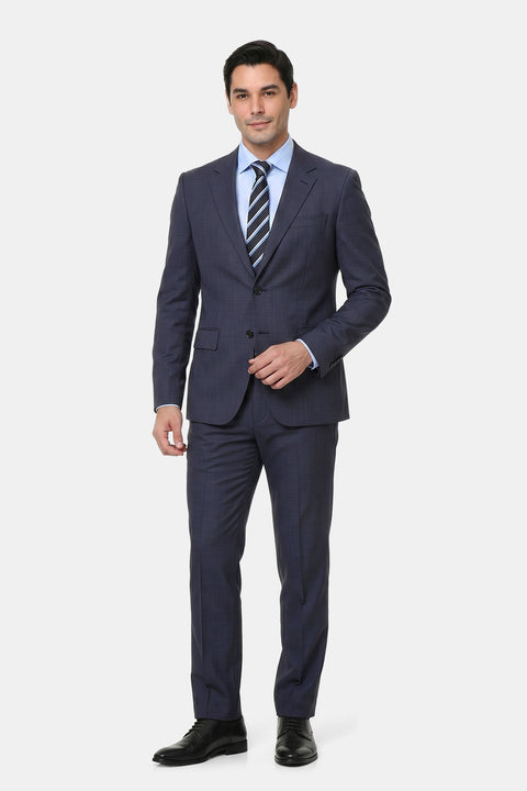 Regular Fit Suit Blue