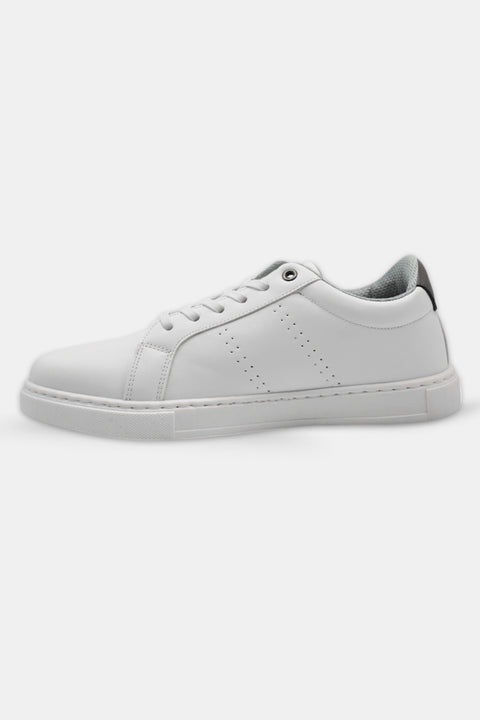 White Sneakers with Subtle Gray Details