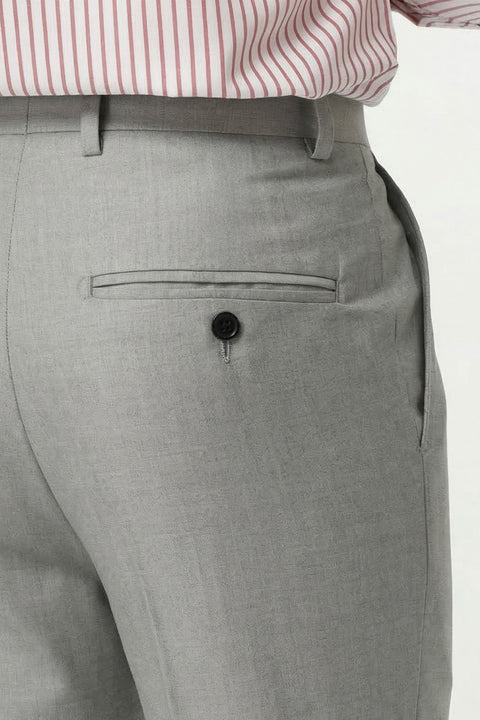 Slim Fit Classic Pants Light Gray