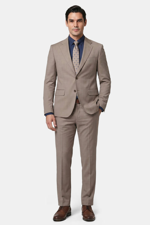 Regular Fit Suit Beige