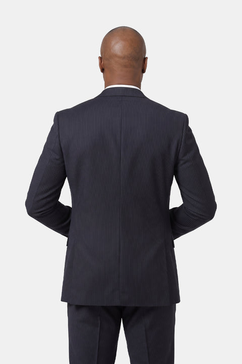 Slim Straight Fit Suit Dark Blue