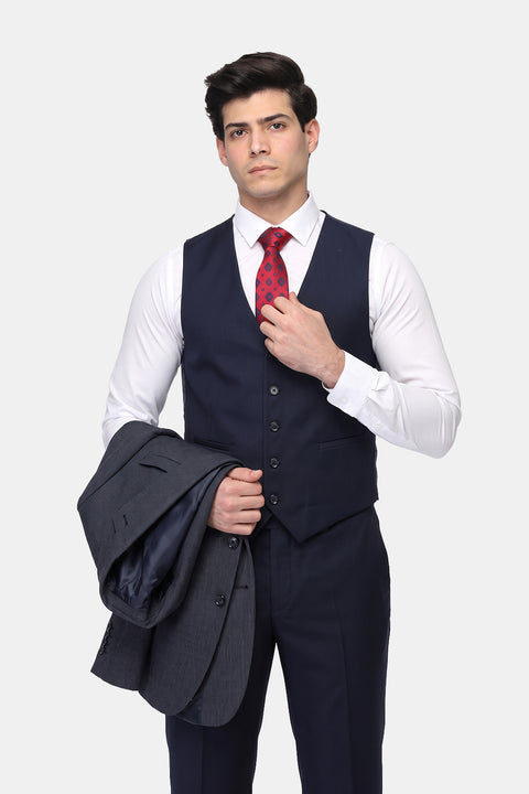 Slim Fit Suit Blue