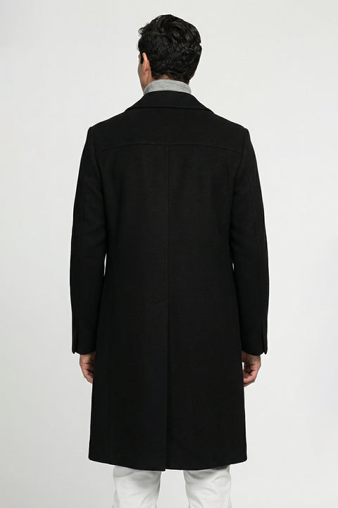 Regular Fit Coat Black