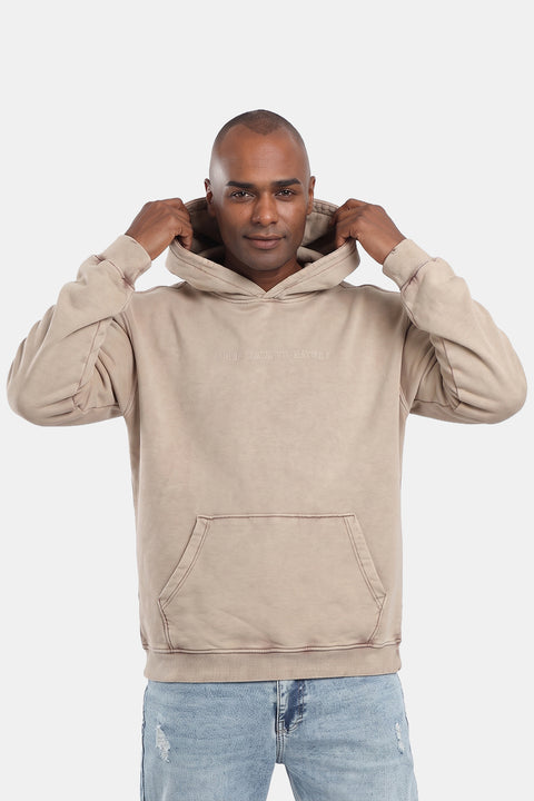 Over Size Sweat Shirt Beige