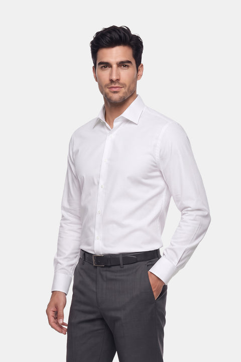 Classic Shirt Slim Fit 100% Cotton White