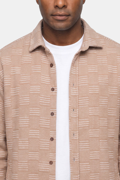 Over Shirt Regular Fit Beige