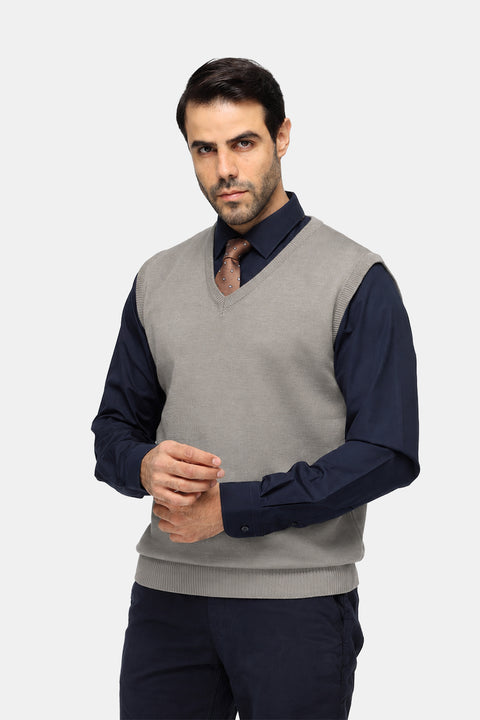 Regular Fit Gilet Gray