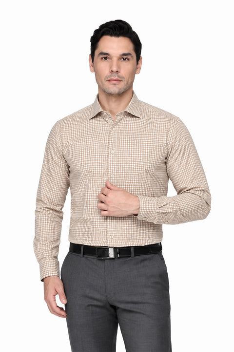 Milano Shirt Regular Fit Beige