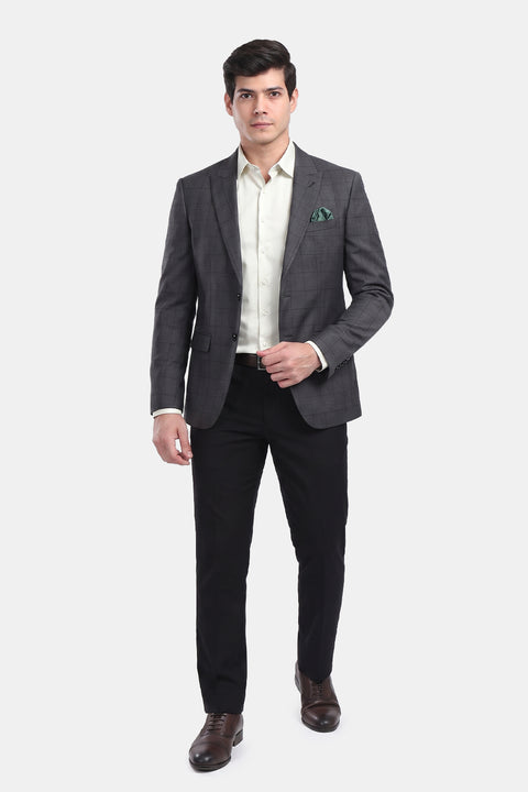 Slim Straight Fit Suit Gray
