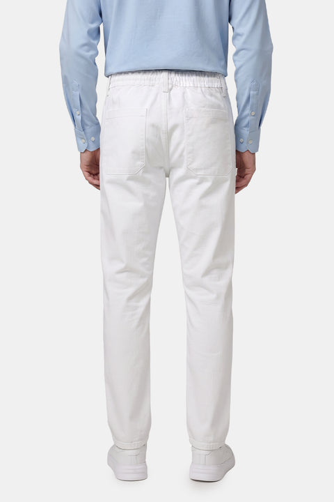 Slim Straight Chino White