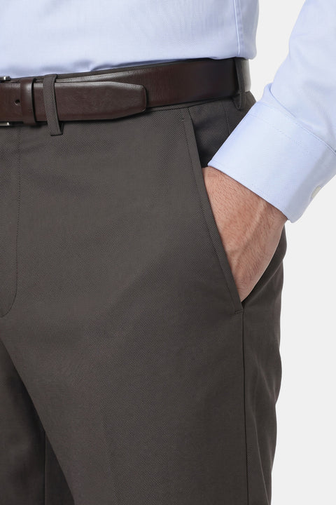 Slim Straight Fit Classic Pants Green
