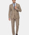 Slim Straight Fit Suit Beige