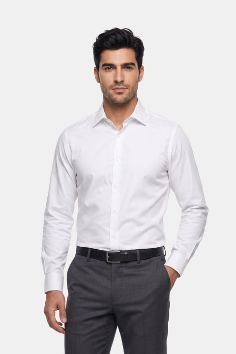 Classic Shirt Regular Fit 100% Cotton White