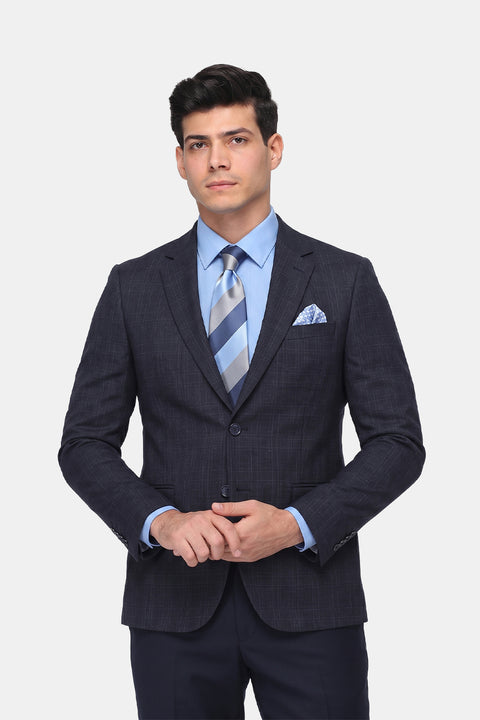 Slim Straight Fit Suit Dark Blue