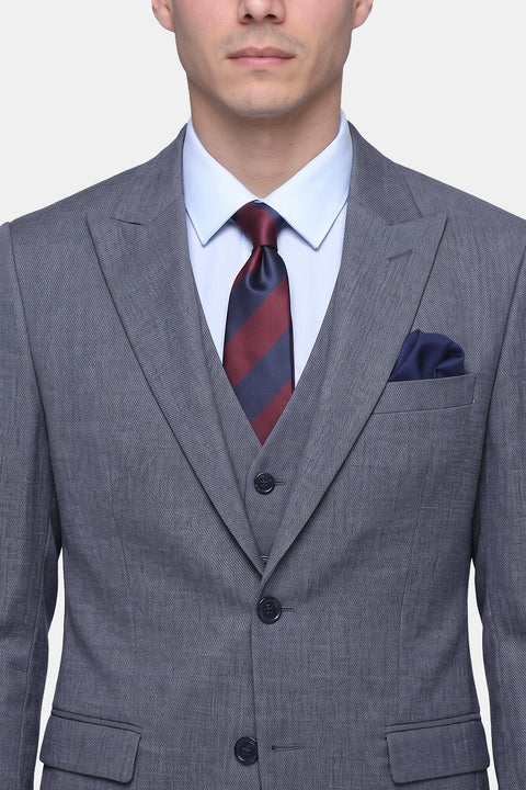 Slim Fit Suit Gray