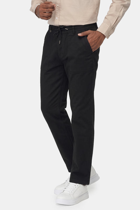 Slim Straight Chino Black
