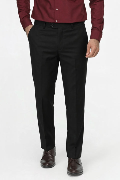 Regular Fit Classic Pants Black