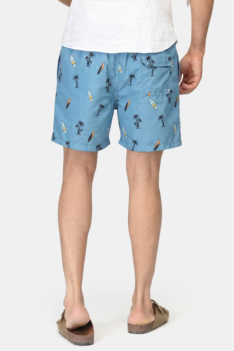 Regular Fit Swim Suit Blue