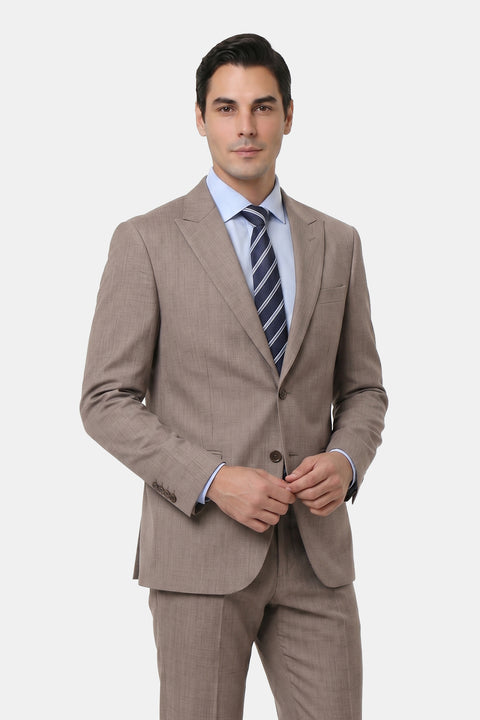 Slim Fit Suit Beige