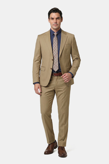 Regular Fit Suit Beige