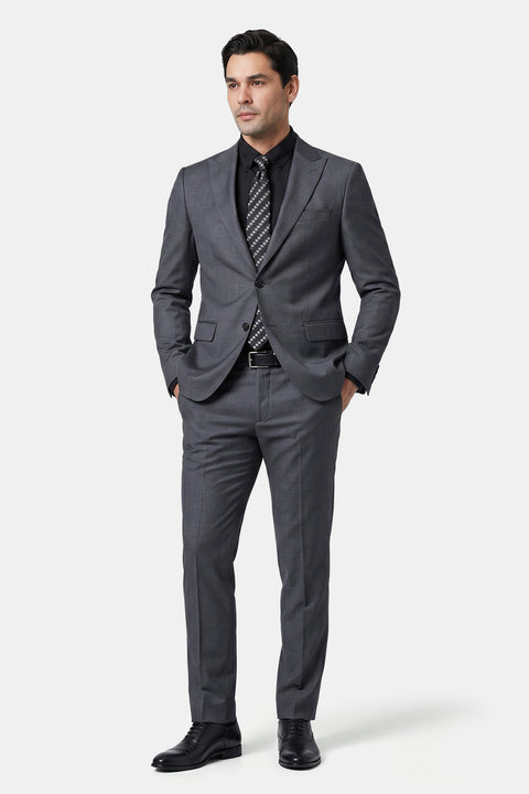 Slim Fit Suit Gray