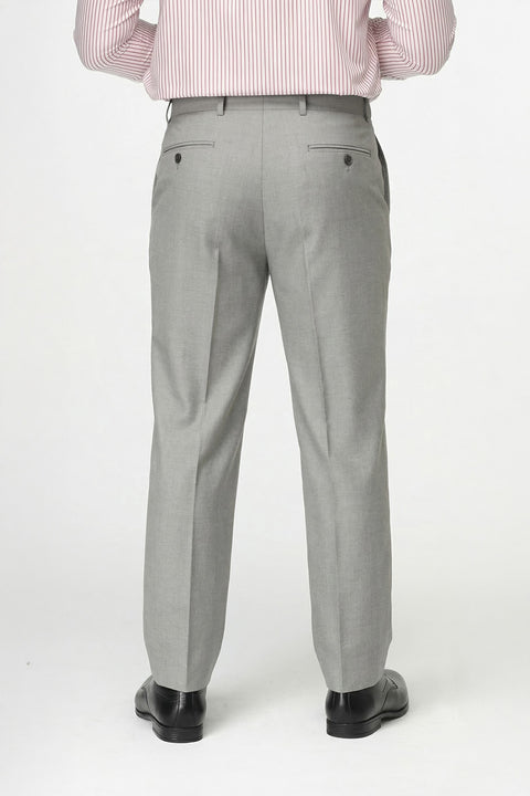 Slim Fit Classic Pants Light Gray