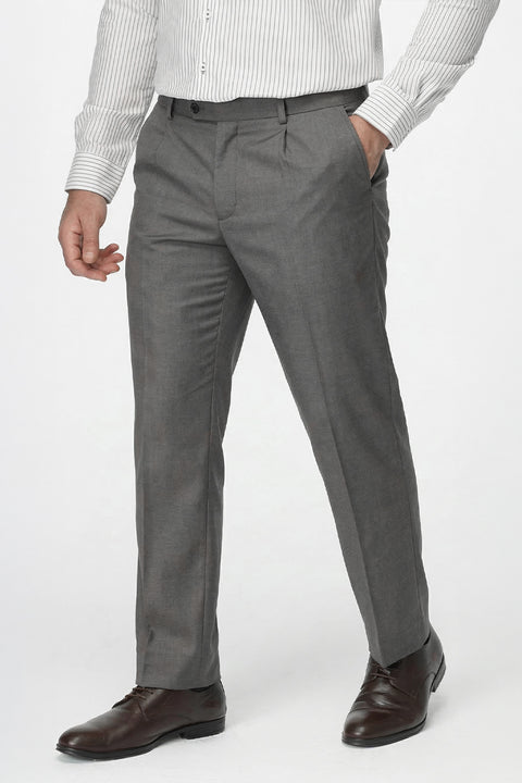 Slim Fit Classic Pants Gray