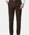 Slim Straight Fit Classic Pants Brown