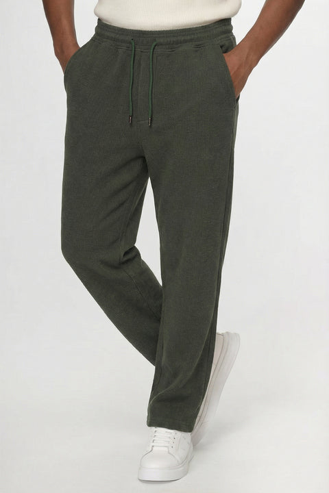 Sweat Pants Relax Fit Green