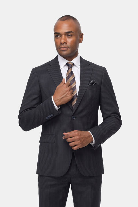 Slim Straight Fit Suit Dark Blue