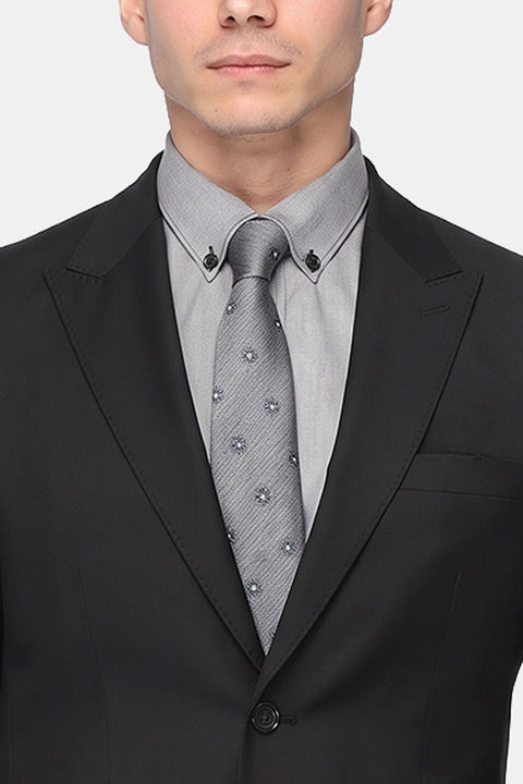 Slim Straight Fit Suit Black