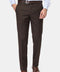 Slim Straight Fit Classic Pants Brown