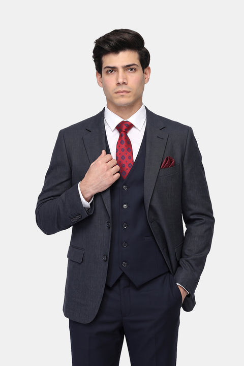 Slim Fit Suit Blue