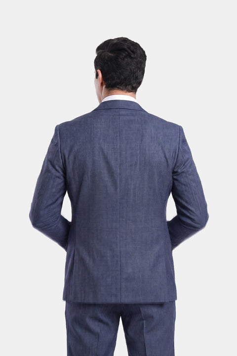 Slim Fit Suit Dark Blue