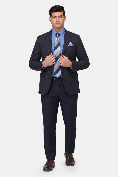 Slim Straight Fit Suit Dark Blue