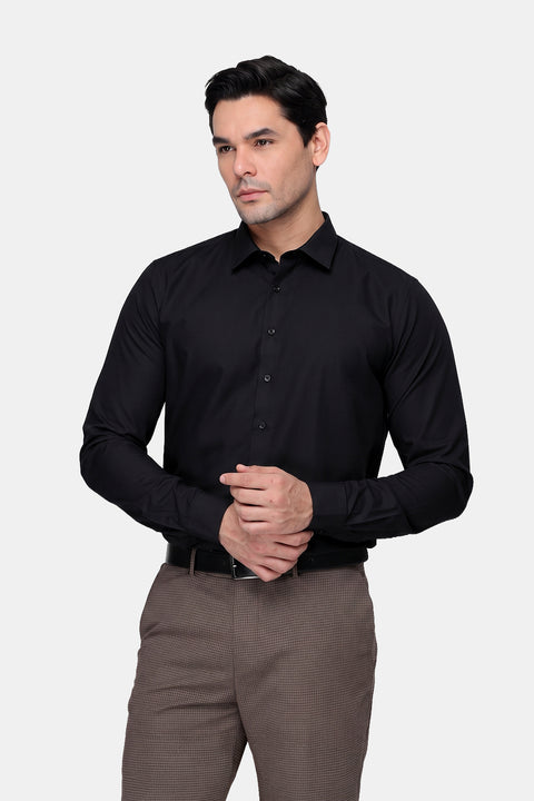 Classic Shirt  Regular Fit  Black