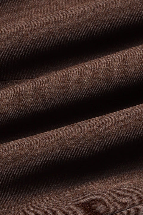 Slim Fit Suit Brown