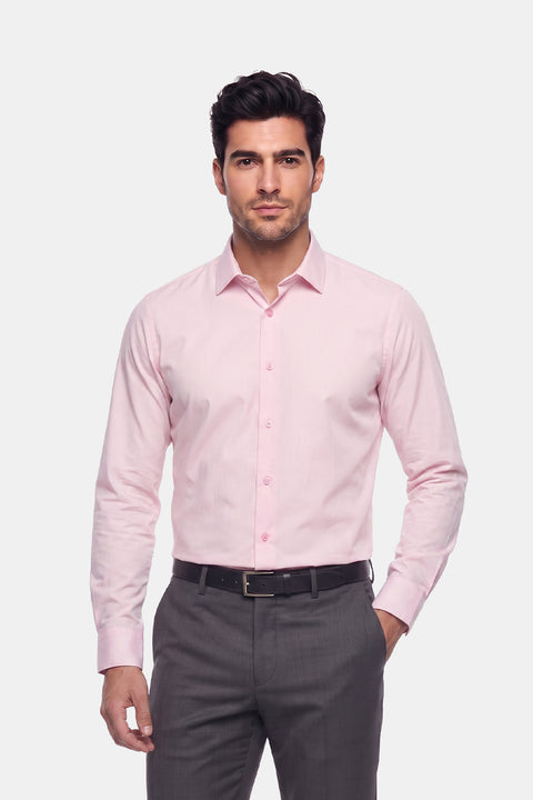 Classic Shirt Slim Fit 100% Cotton Rose