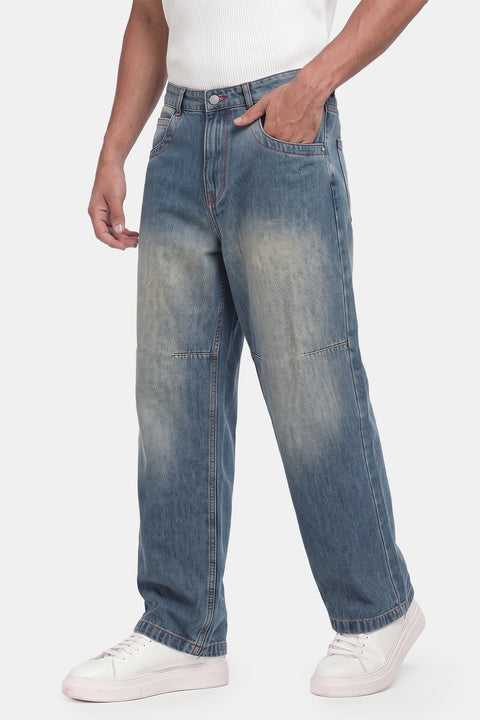 Supper Wide Leg Trousers Jeans Blue