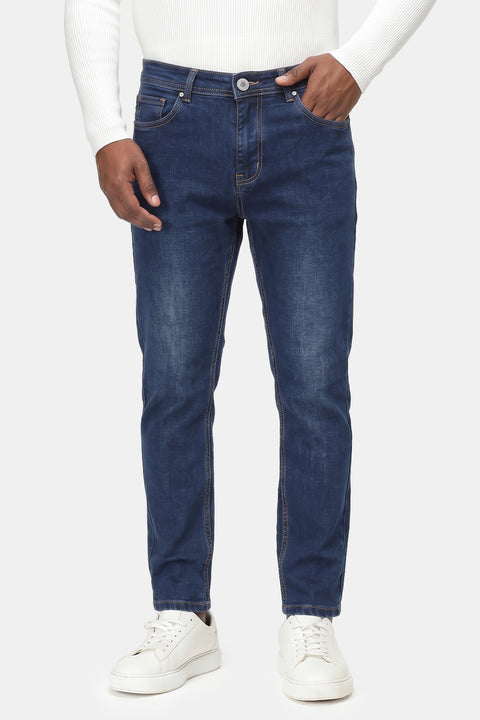 Slim Fit Trousers Jeans Dark Blue