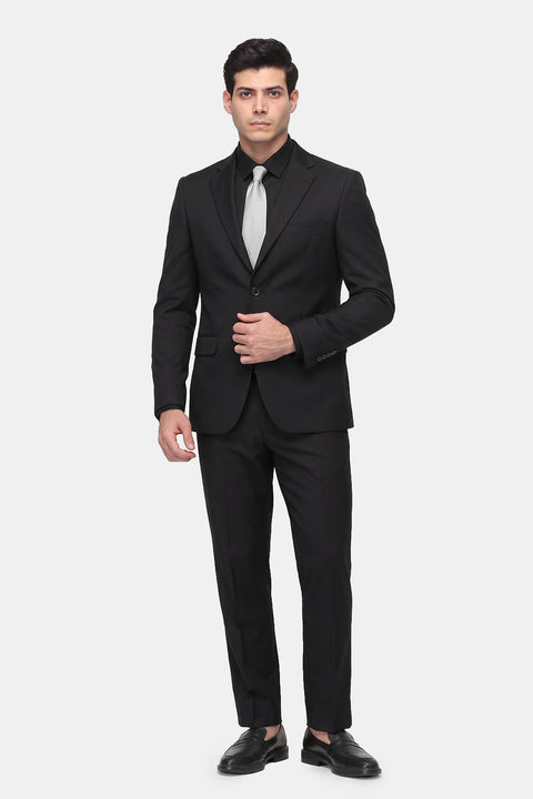 Regular Fit Suit Black